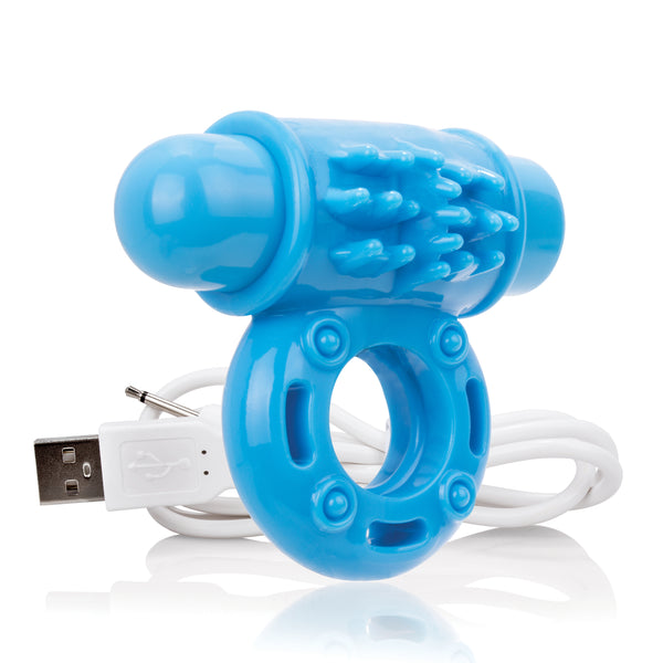 Charged Owow Rechargeable Vibe Ring - Blue