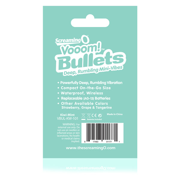 Vooom Bullets Mini-Vibes - Each - Kiwi-Mint