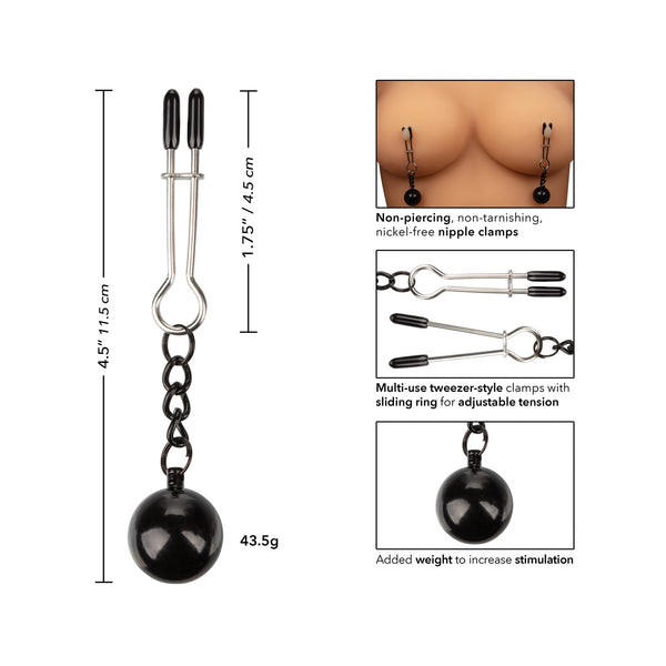 Nipple Grips Weighted Tweezer Nipple Clamps