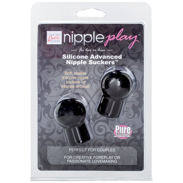 Nipple Play Silicone Advanced Nipple Suckers -  Black