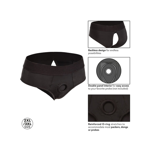 Boundless Backless Brief - 2xl/3xl - Black