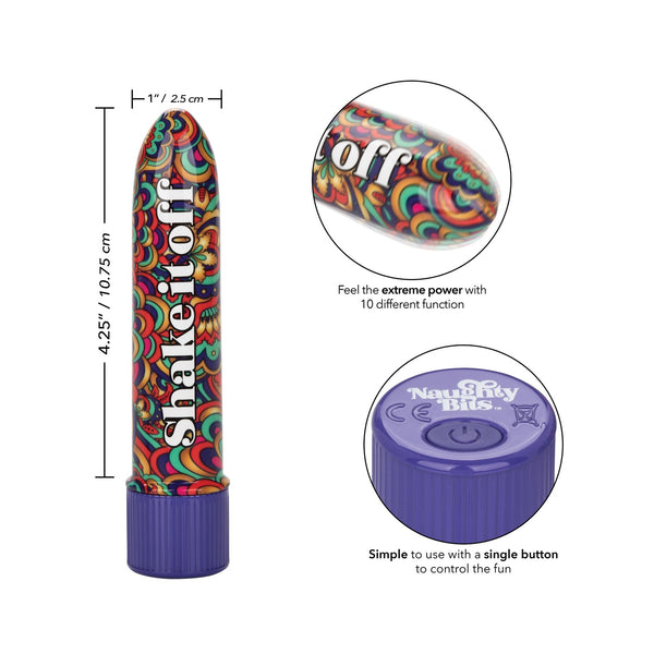 Naughty Bits Shake It Off Powerful Mini Vibrator