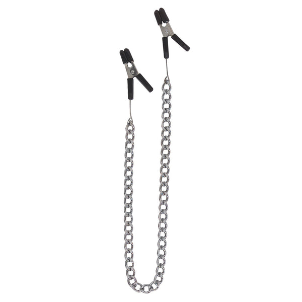 Spartacus Cable Nipple Clamps w/Silver Chain