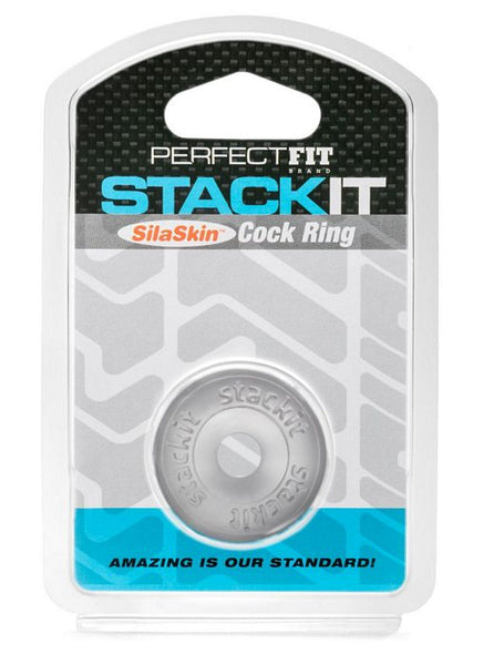 Perfect Fit Stackit Cock Ring - Clear