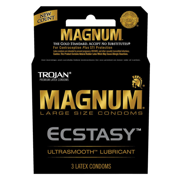 Trojan Magnum Ecstasy Condoms - Box of 3