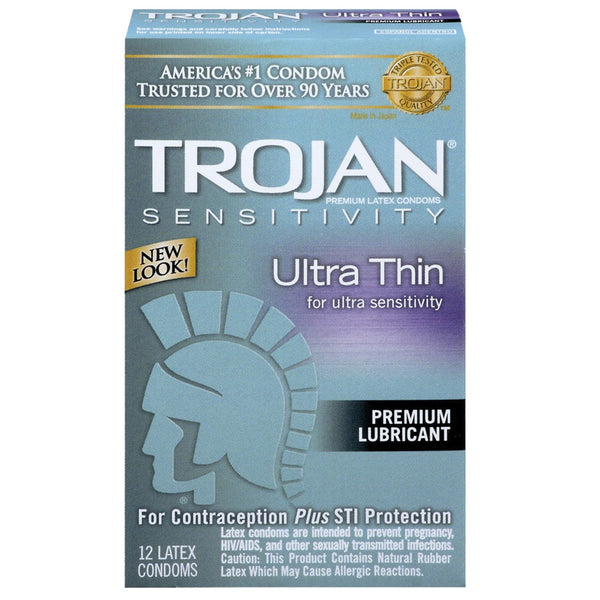 Trojan Ultra Thin Condoms - Box of 12